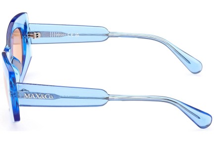 Okulary przeciwsłoneczne Max&Co. MO0068 84E Prostokątne Niebieskie