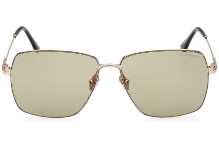 Okulary przeciwsłoneczne Tom Ford FT0994 28N Kwadratowe Złote
