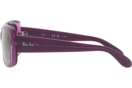 Okulary przeciwsłoneczne Ray-Ban RB4389 6443M3 Polarized Prostokątne Fioletowe