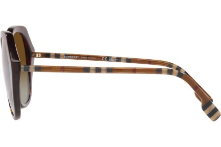 Okulary przeciwsłoneczne Burberry Vanessa BE4375 4017T5 Polarized Oversize Havana