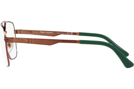 Okulary przeciwsłoneczne Persol PO1004S 1124GH Kwadratowe Brązowe