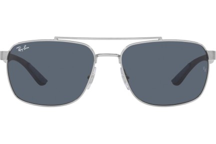 Okulary przeciwsłoneczne Ray-Ban RB3701 924387 Prostokątne Srebrne