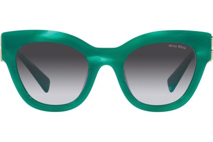 Okulary przeciwsłoneczne Miu Miu MU01YS 15H09S Kocie oczy Zielone
