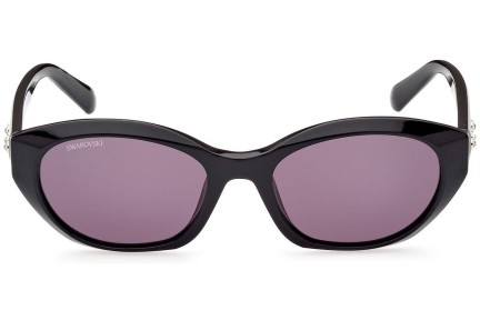 Okulary przeciwsłoneczne Swarovski SK0384 01A Owalne Czarne
