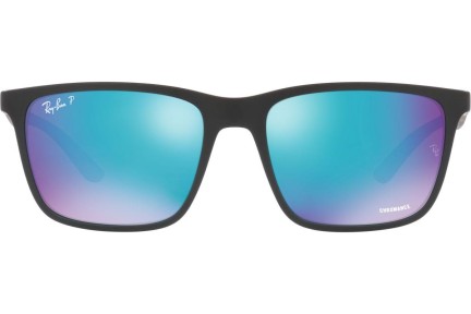 Okulary przeciwsłoneczne Ray-Ban Chromance Collection RB4385 601SA1 Polarized Kwadratowe Czarne