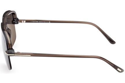 Okulary przeciwsłoneczne Tom Ford FT1003 51B Pilotki (Aviator) Brązowe