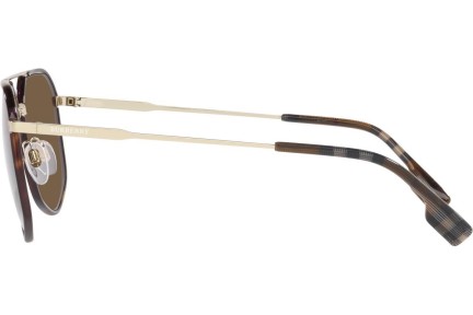 Okulary przeciwsłoneczne Burberry Ozwald BE3139 110973 Pilotki (Aviator) Złote