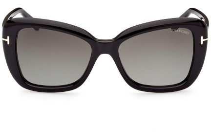 Okulary przeciwsłoneczne Tom Ford FT1008 01B Kocie oczy Czarne