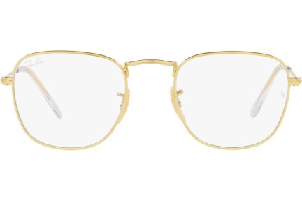 Okulary przeciwsłoneczne Ray-Ban Frank RB3857 001/GH Kwadratowe Złote
