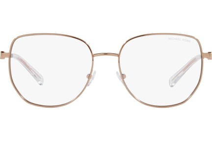 Okulary korekcyjne Michael Kors Belleville MK3062 1108SB blue-light [non-prescription] Kwadratowe Złote