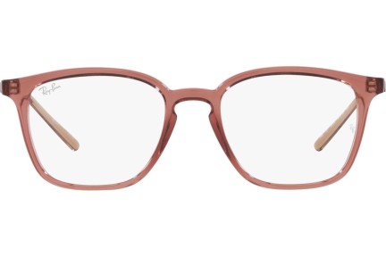 Okulary korekcyjne Ray-Ban RX7185 8234 Kwadratowe Brązowe