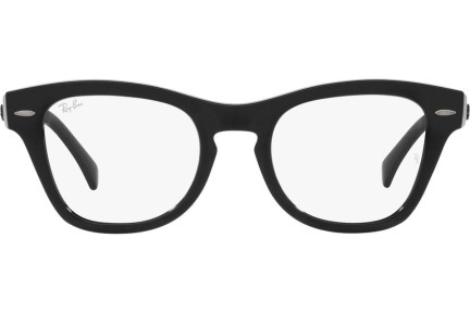 Okulary korekcyjne Ray-Ban RX0707VM 2000 Kwadratowe Czarne