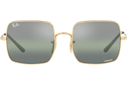 Okulary przeciwsłoneczne Ray-Ban Square Chromance Collection RB1971 001/G4 Polarized Kwadratowe Złote