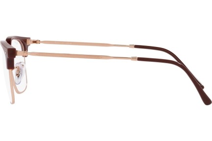 Okulary korekcyjne Ray-Ban New Clubmaster RX7216 8209 Browline Czerwone