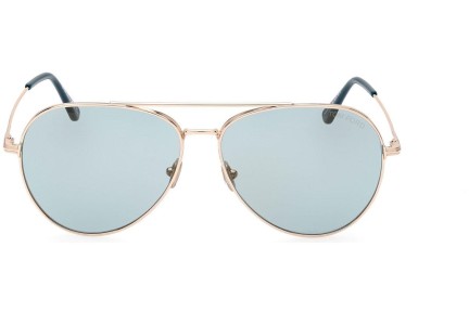 Okulary przeciwsłoneczne Tom Ford FT0996 28X Pilotki (Aviator) Złote