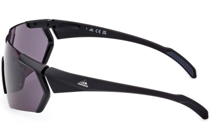 Okulary przeciwsłoneczne Adidas Sport SP0064 02A Pojedyncze | Shield Czarne