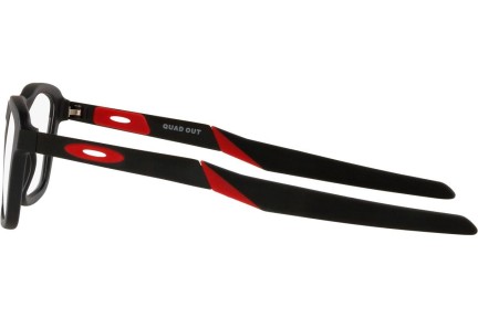 Okulary korekcyjne Oakley Quad Out OY8023-01 Prostokątne Czarne