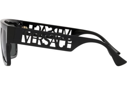 Okulary przeciwsłoneczne Versace 90S Vintage Logo VE4430U GB1/87 Flat Top Czarne