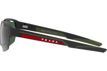 Okulary przeciwsłoneczne Prada Linea Rossa PS03YS 18G06U Prostokątne Czarne