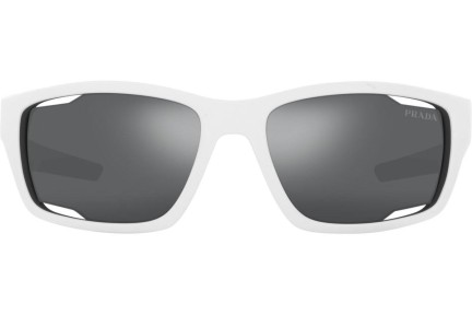 Okulary przeciwsłoneczne Prada Linea Rossa PS04YS AAI07G Prostokątne Białe