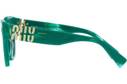 Okulary przeciwsłoneczne Miu Miu MU01YS 15H09S Kocie oczy Zielone