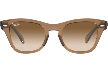 Okulary przeciwsłoneczne Ray-Ban RB0707S 664051 Kwadratowe Brązowe