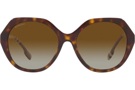Okulary przeciwsłoneczne Burberry Vanessa BE4375 4017T5 Polarized Oversize Havana