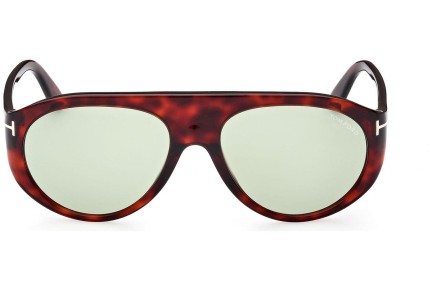 Okulary przeciwsłoneczne Tom Ford FT1001 54N Pilotki (Aviator) Havana