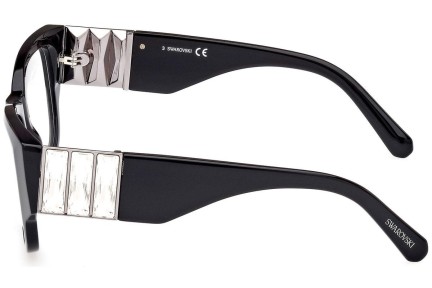 Okulary korekcyjne Swarovski SK5473 001 Prostokątne Czarne