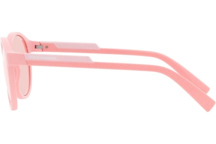 Okulary przeciwsłoneczne Dolce & Gabbana DG6180 3396P5 Okrągłe Różowe
