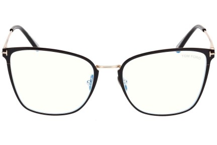 Okulary korekcyjne Tom Ford FT5839-B 001 Kocie oczy Czarne