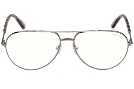 Okulary korekcyjne Tom Ford FT5829-B 008 Pilotki (Aviator) Srebrne