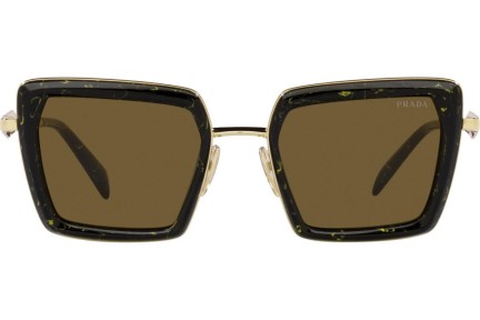 Okulary przeciwsłoneczne Prada PR55ZS 19D01T Kwadratowe Czarne