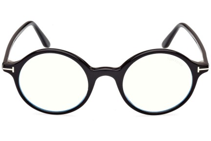 Okulary korekcyjne Tom Ford FT5834-B 001 Okrągłe Czarne