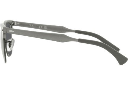 Okulary przeciwsłoneczne Ray-Ban Clubmaster Aluminum RB3507 9247B1 Browline Czarne