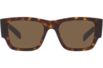 Okulary przeciwsłoneczne Prada PR10ZS 2AU06B Kwadratowe Havana