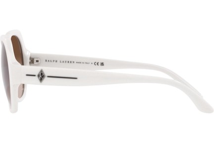 Okulary przeciwsłoneczne Ralph Lauren RL8208 554413 Okrągłe Białe