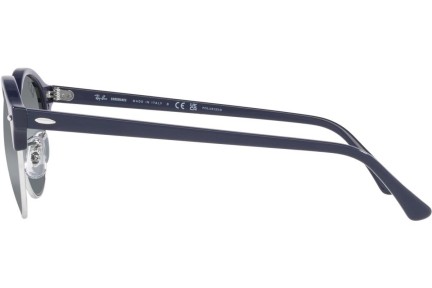 Okulary przeciwsłoneczne Ray-Ban Clubround Chromance Collection RB4246 1366G6 Polarized Okrągłe Niebieskie