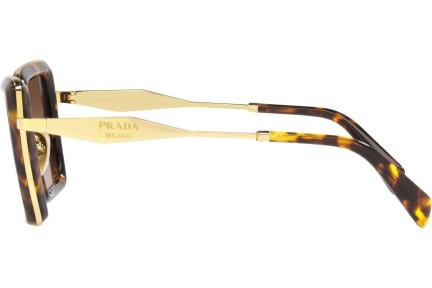Okulary przeciwsłoneczne Prada PR55ZS VAU6S1 Kwadratowe Havana