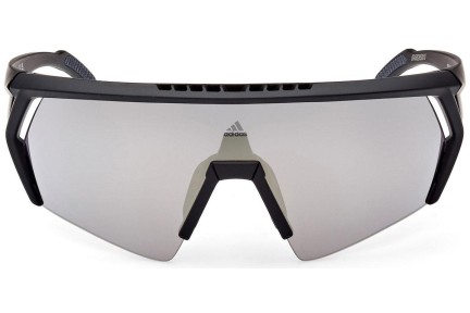 Okulary przeciwsłoneczne Adidas Sport SP0063 02G Pojedyncze | Shield Czarne