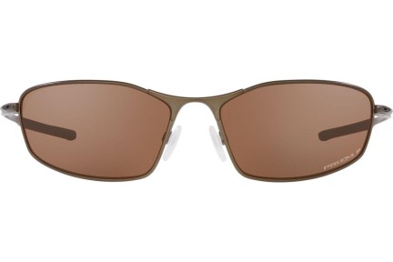 Okulary przeciwsłoneczne Oakley Whisker OO4141-13 Polarized Prostokątne Brązowe