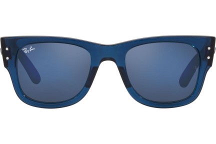 Ochelari de soare Ray-Ban Mega Wayfarer RB0840S 6638O4 Pătrați Albaștri