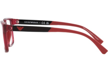 Okulary korekcyjne Emporio Armani EA3203 5440 Prostokątne Czerwone
