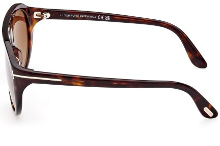 Okulary przeciwsłoneczne Tom Ford FT1001 52F Pilotki (Aviator) Havana