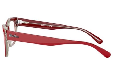 Okulary korekcyjne Ray-Ban Jeffrey RX5388 5987 Kwadratowe Czerwone