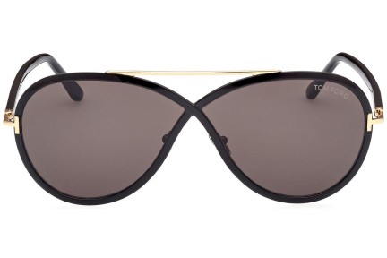 Okulary przeciwsłoneczne Tom Ford FT1007 01A Okrągłe Czarne