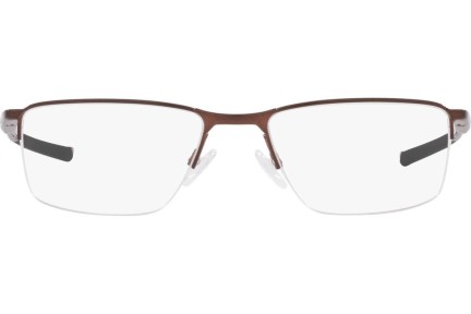 Okulary korekcyjne Oakley Socket 5.5 OX3218-11 Prostokątne Brązowe