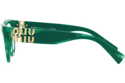Okulary korekcyjne Miu Miu MU01VV 15H1O1 Owalne Zielone