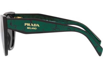 Okulary przeciwsłoneczne Prada PR14WS 1AB5Z1 Polarized Kocie oczy Czarne