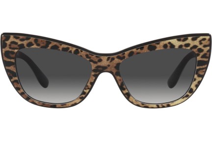 Okulary przeciwsłoneczne Dolce & Gabbana DG4417 31638G Kocie oczy Brązowe